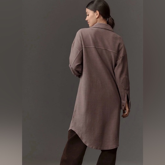 Anthropologie Pilcro Duster Shacket Jacket Dusty Lilac Size XS - Picture 2 of 9